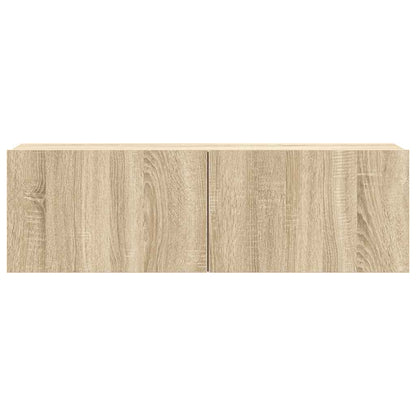 vidaXL 8 Piece TV Cabinet Set Sonoma Oak Engineered Wood