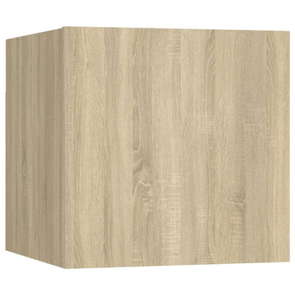 vidaXL 4 Piece TV Cabinet Set Sonoma Oak Engineered Wood