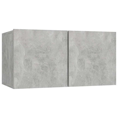 vidaXL 4 Piece TV Cabinet Set Concrete Grey 60x30x30 cm Engineered Wood
