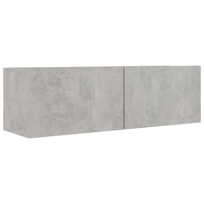 vidaXL TV Cabinets 4 pcs Concrete Grey 100x30x30 cm Engineered Wood