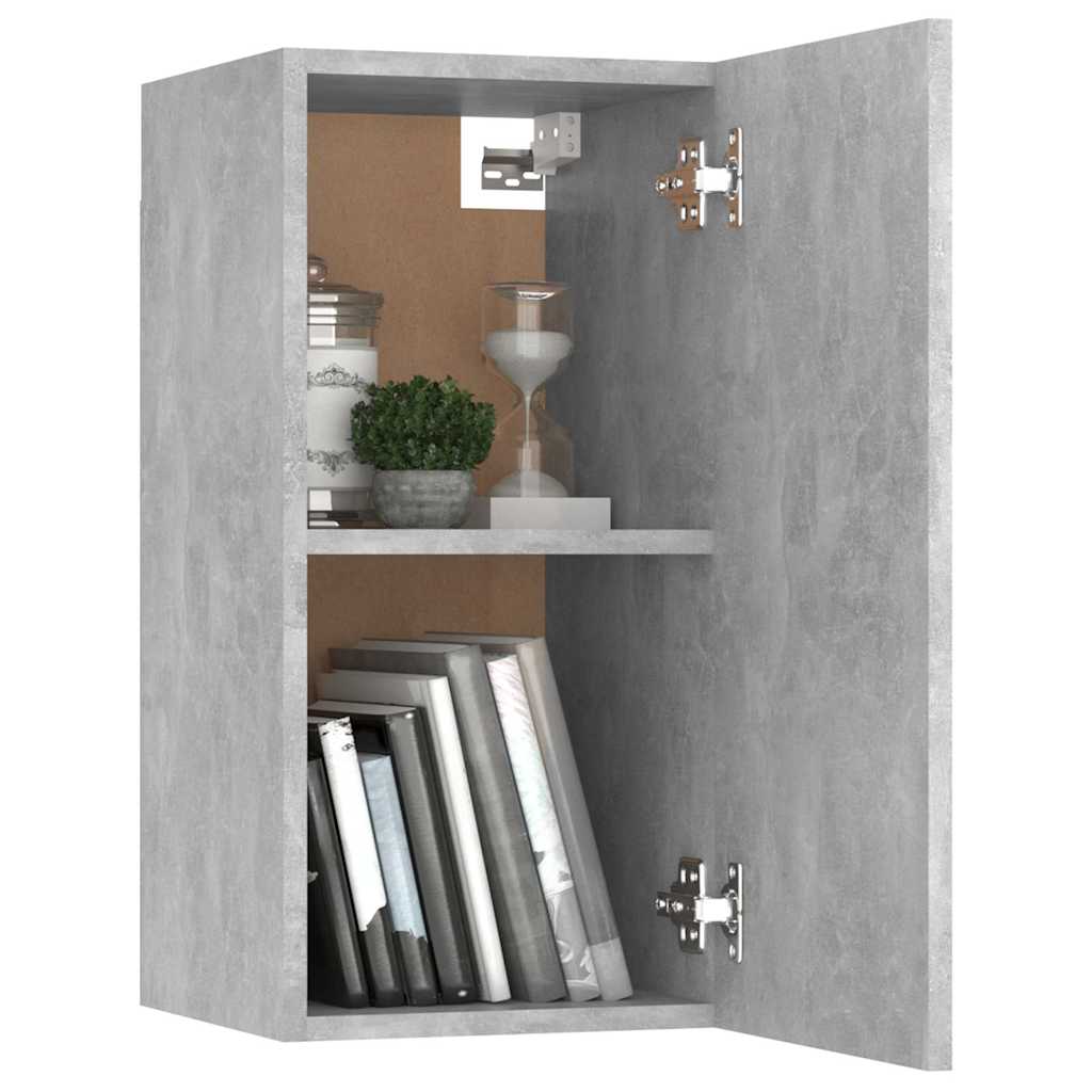 vidaXL 4 Piece TV Cabinet Set Concrete Grey Engineered Wood