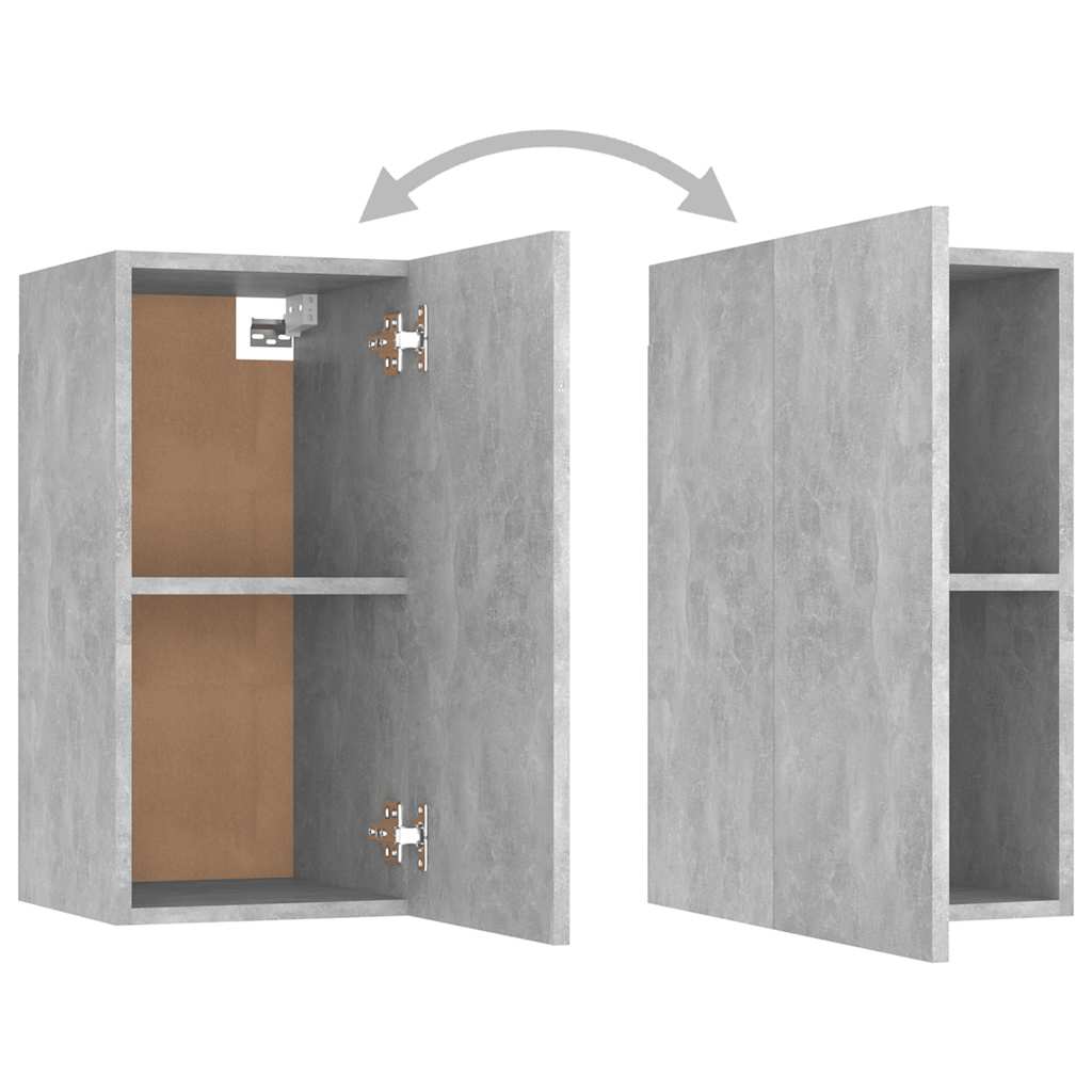 vidaXL 4 Piece TV Cabinet Set Concrete Grey Engineered Wood