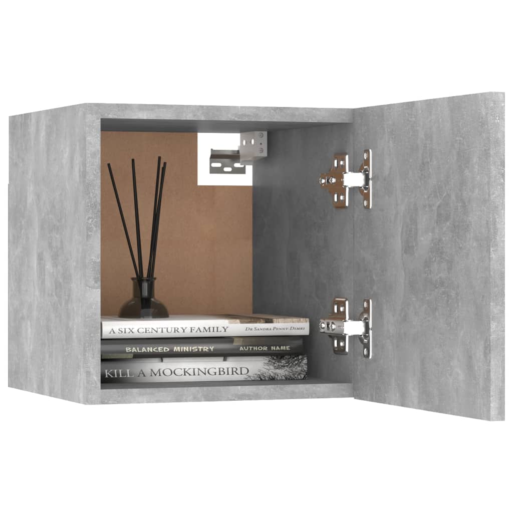 vidaXL 8 Piece TV Cabinet Set Concrete Grey Engineered Wood