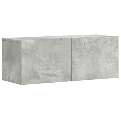 vidaXL 3 Piece TV Cabinet Set Concrete Grey Engineered Wood