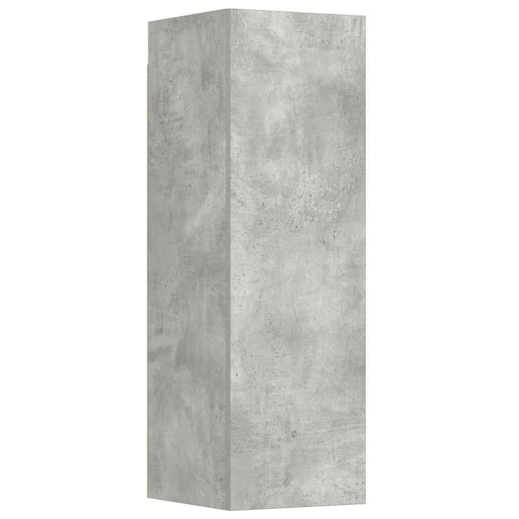 vidaXL 3 Piece TV Cabinet Set Concrete Grey Engineered Wood
