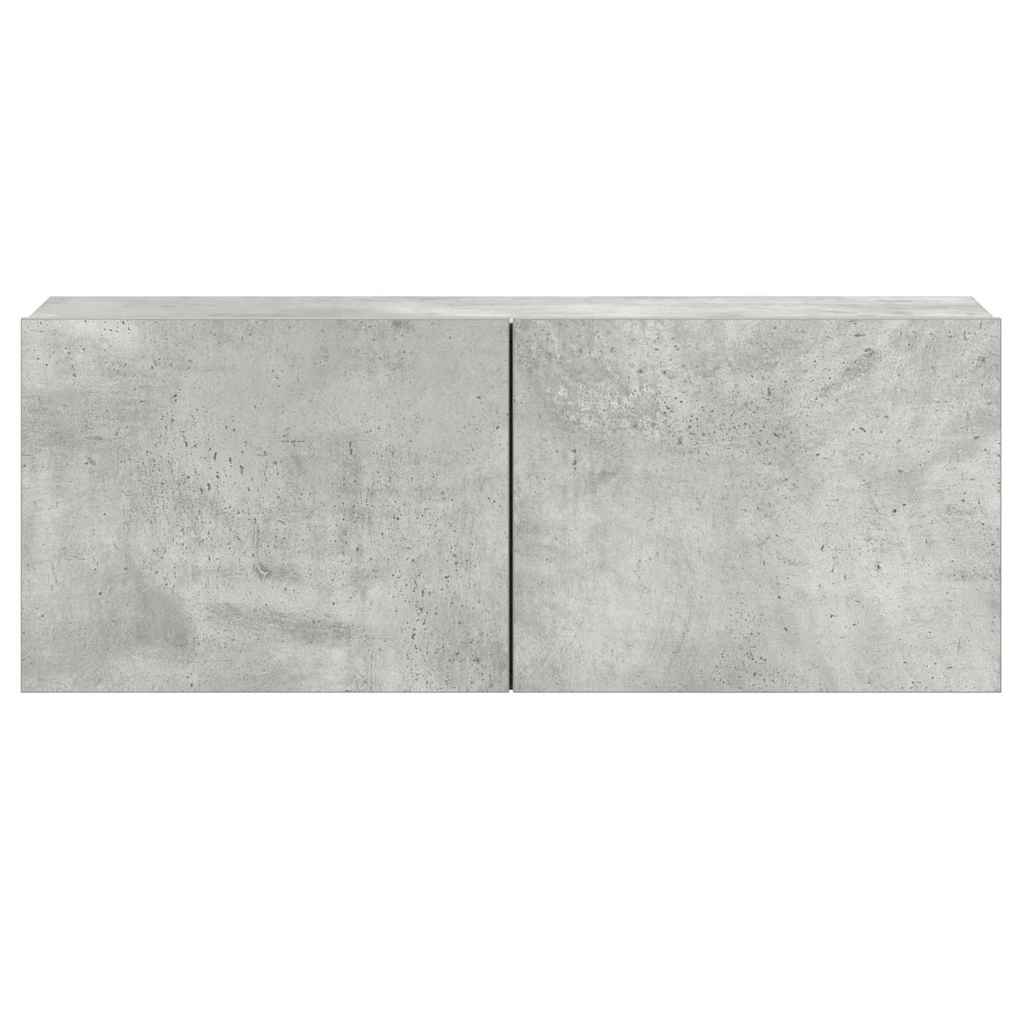vidaXL 3 Piece TV Cabinet Set Concrete Grey Engineered Wood