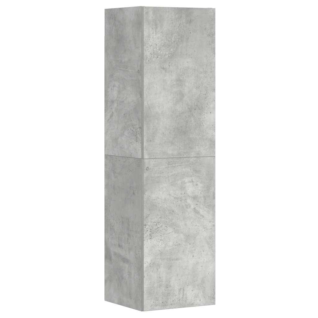 vidaXL 3 Piece TV Cabinet Set Concrete Grey Engineered Wood