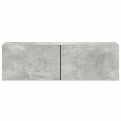 vidaXL 3 Piece TV Cabinet Set Concrete Grey Engineered Wood