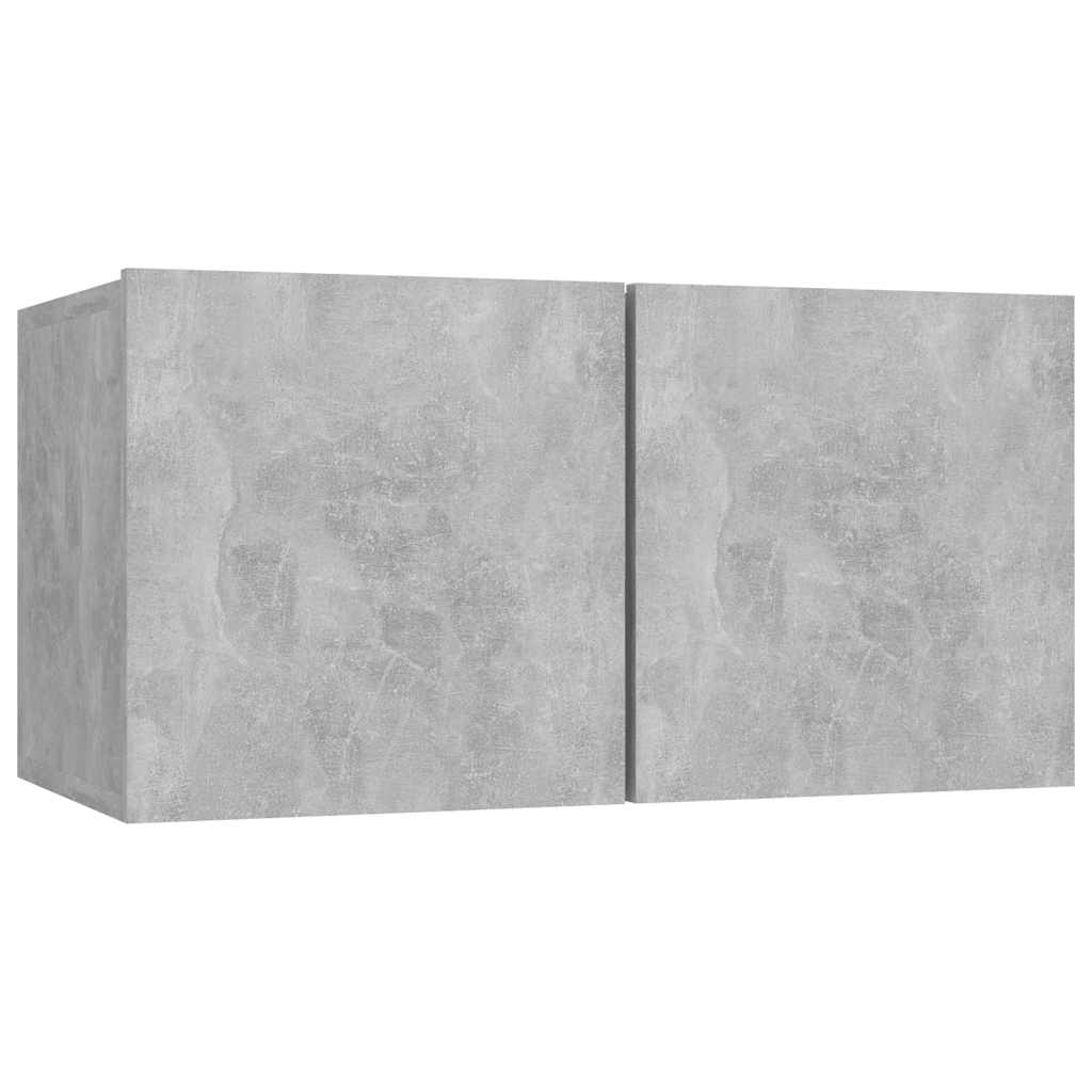 vidaXL 7 Piece TV Cabinet Set Concrete Grey Engineered Wood
