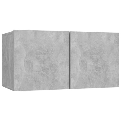 vidaXL 7 Piece TV Cabinet Set Concrete Grey Engineered Wood