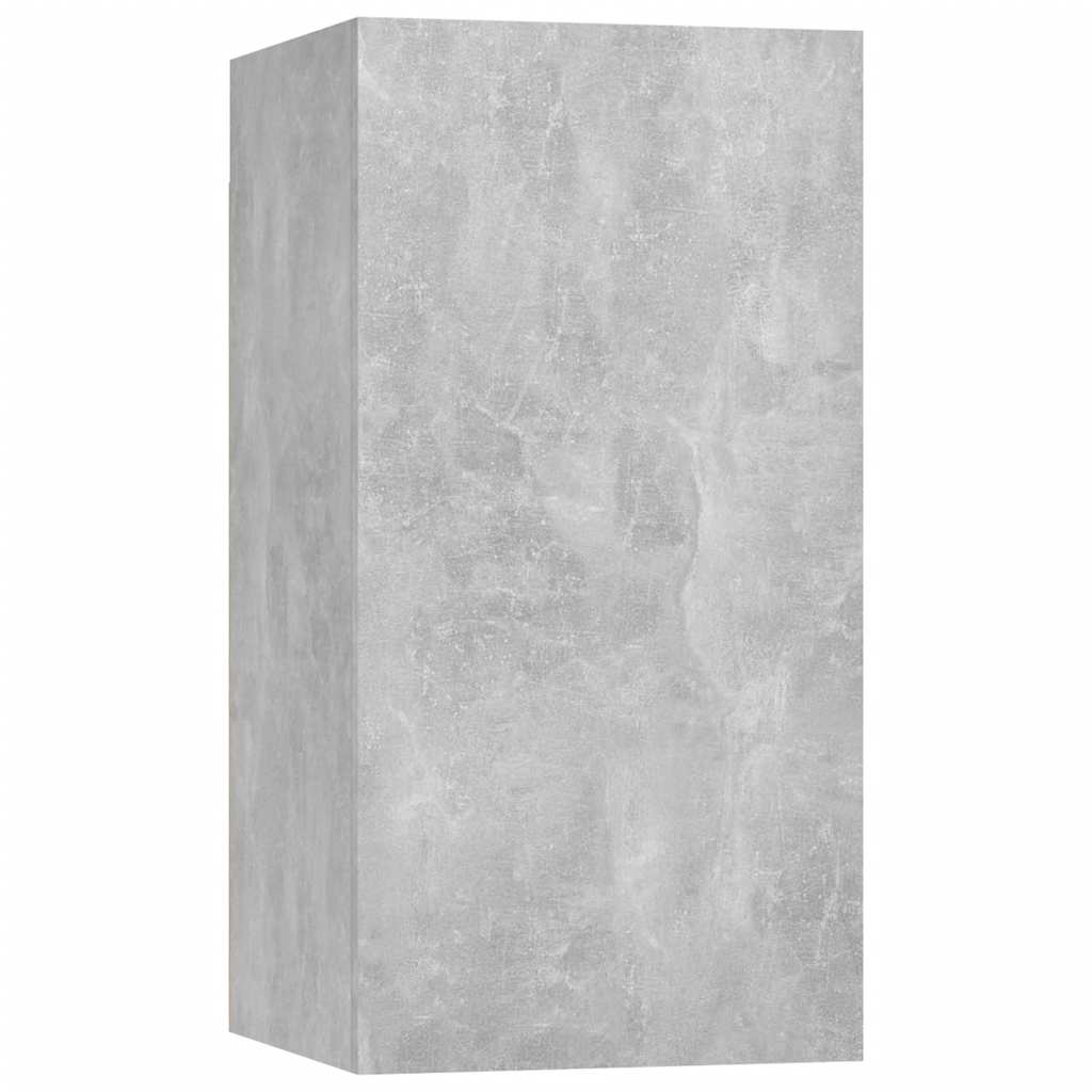 vidaXL 7 Piece TV Cabinet Set Concrete Grey Engineered Wood