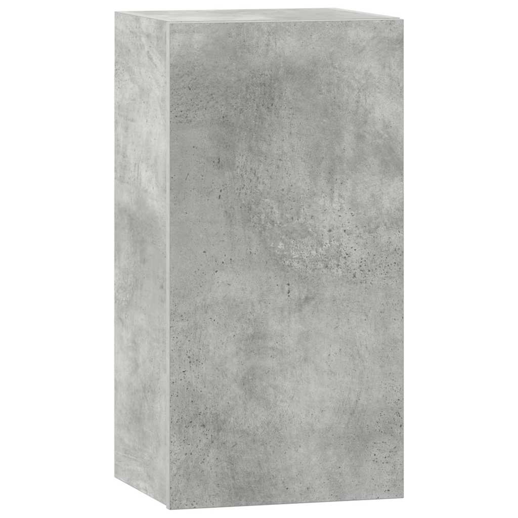 vidaXL 6 Piece TV Cabinet Set Concrete Grey Engineered Wood
