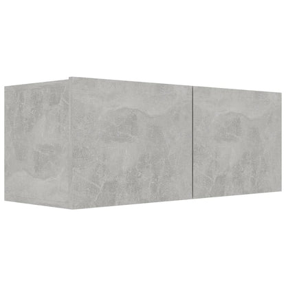 vidaXL 5 Piece TV Cabinet Set Concrete Grey Engineered Wood