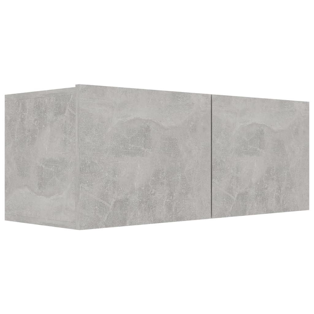 vidaXL 5 Piece TV Cabinet Set Concrete Grey Engineered Wood