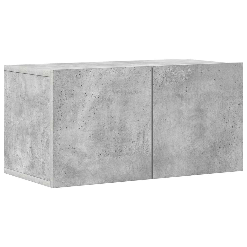 vidaXL 6 Piece TV Cabinet Set Concrete Grey Engineered Wood