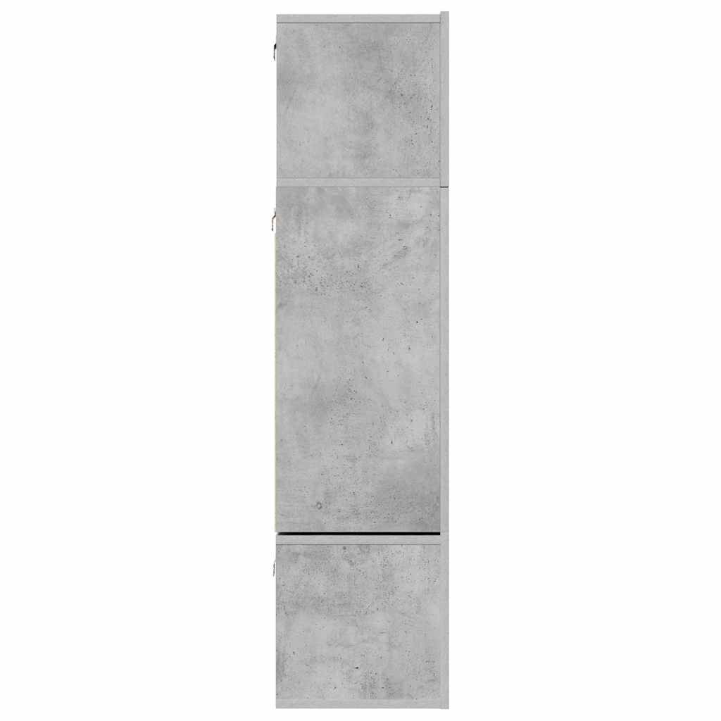 vidaXL 6 Piece TV Cabinet Set Concrete Grey Engineered Wood
