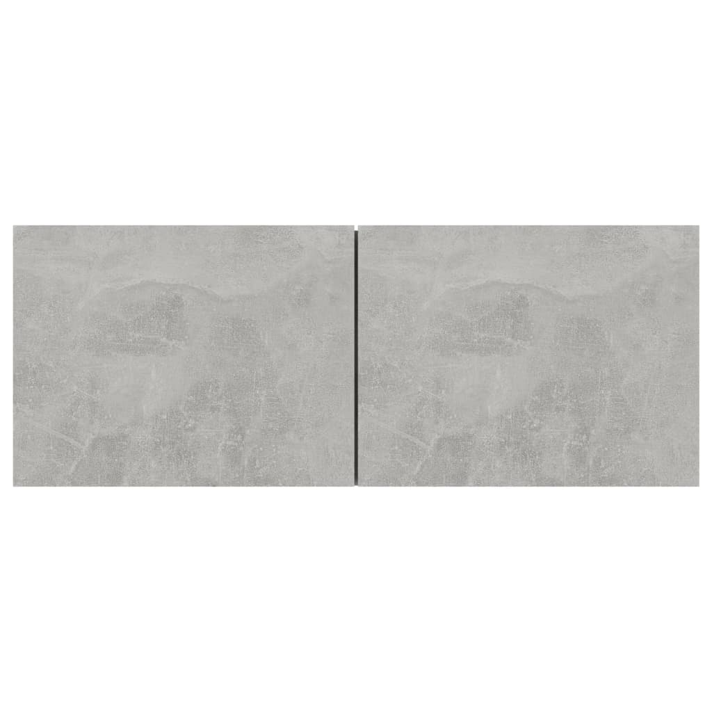 3079121 vidaXL 3 Piece TV Cabinet Set Concrete Grey Engineered Wood (801476x3)
