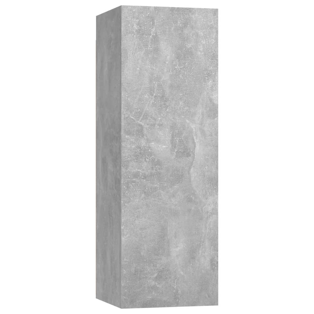 vidaXL 6 Piece TV Cabinet Set Concrete Grey Engineered Wood