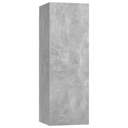 vidaXL 6 Piece TV Cabinet Set Concrete Grey Engineered Wood