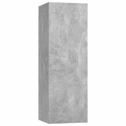 vidaXL 8 Piece TV Cabinet Set Concrete Grey Engineered Wood