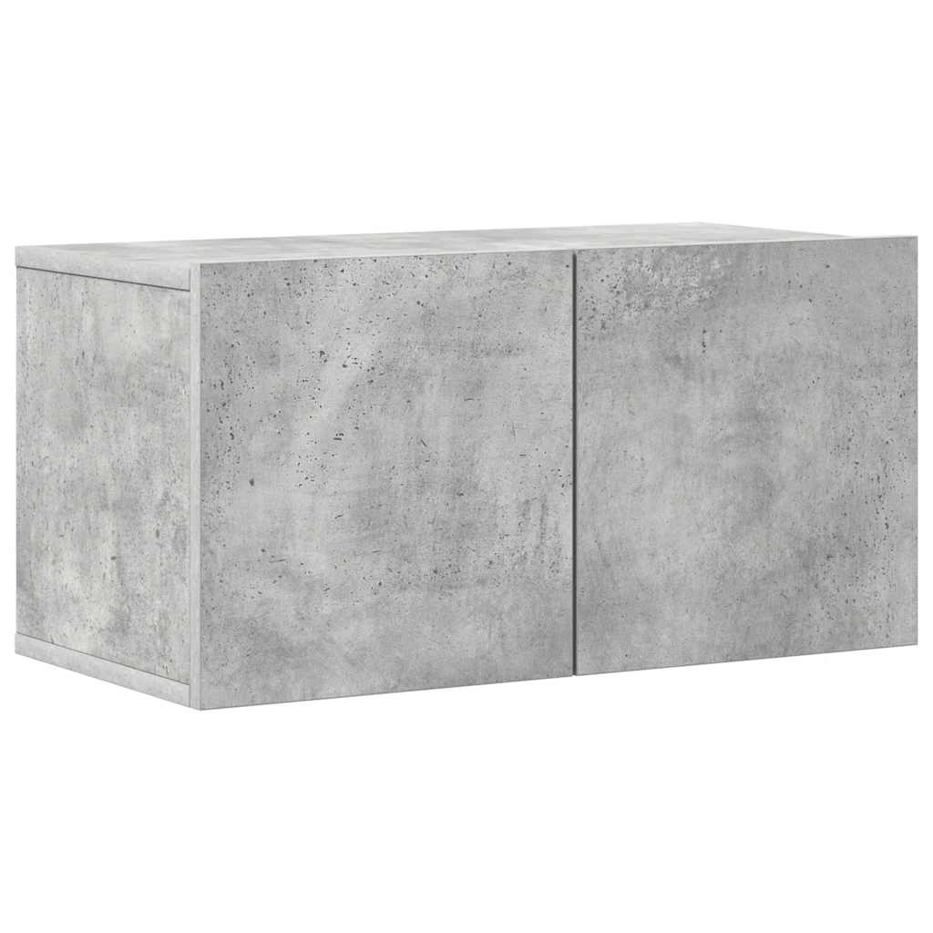 vidaXL 8 Piece TV Cabinet Set Concrete Grey Engineered Wood