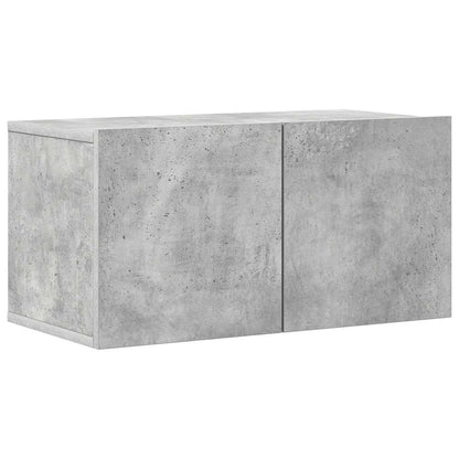 vidaXL 8 Piece TV Cabinet Set Concrete Grey Engineered Wood