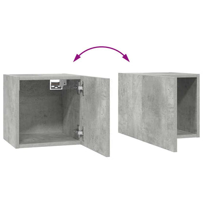 vidaXL 8 Piece TV Cabinet Set Concrete Grey Engineered Wood