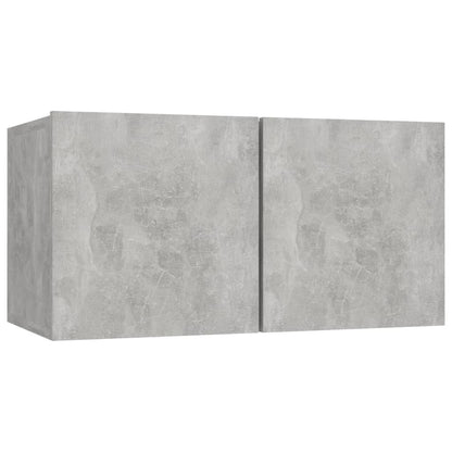 vidaXL 6 Piece TV Cabinet Set Concrete Grey Engineered Wood