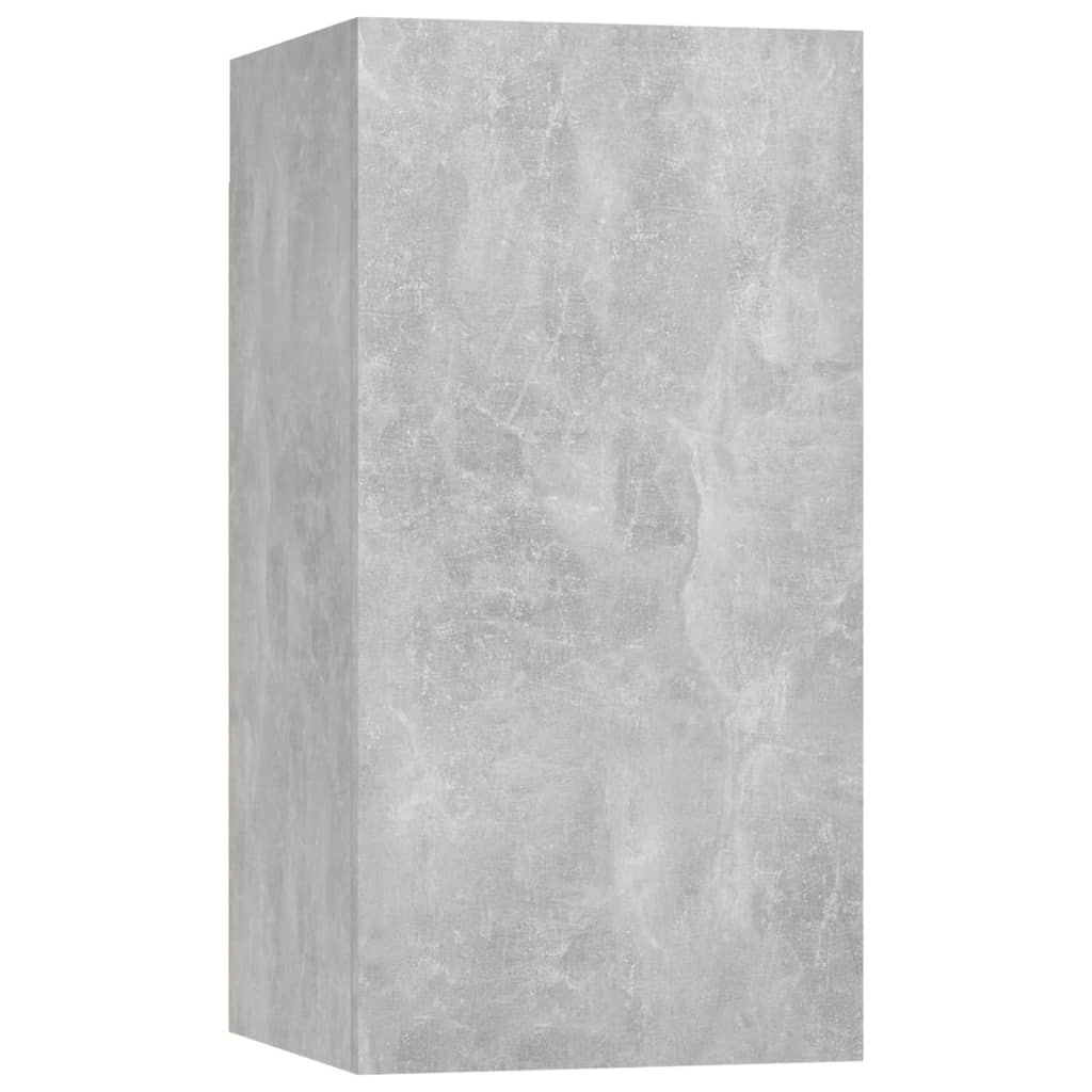 vidaXL 6 Piece TV Cabinet Set Concrete Grey Engineered Wood