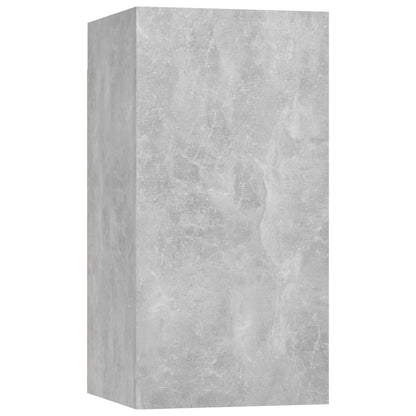 vidaXL 6 Piece TV Cabinet Set Concrete Grey Engineered Wood