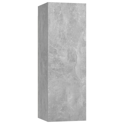 vidaXL 4 Piece TV Cabinet Set Concrete Grey Engineered Wood