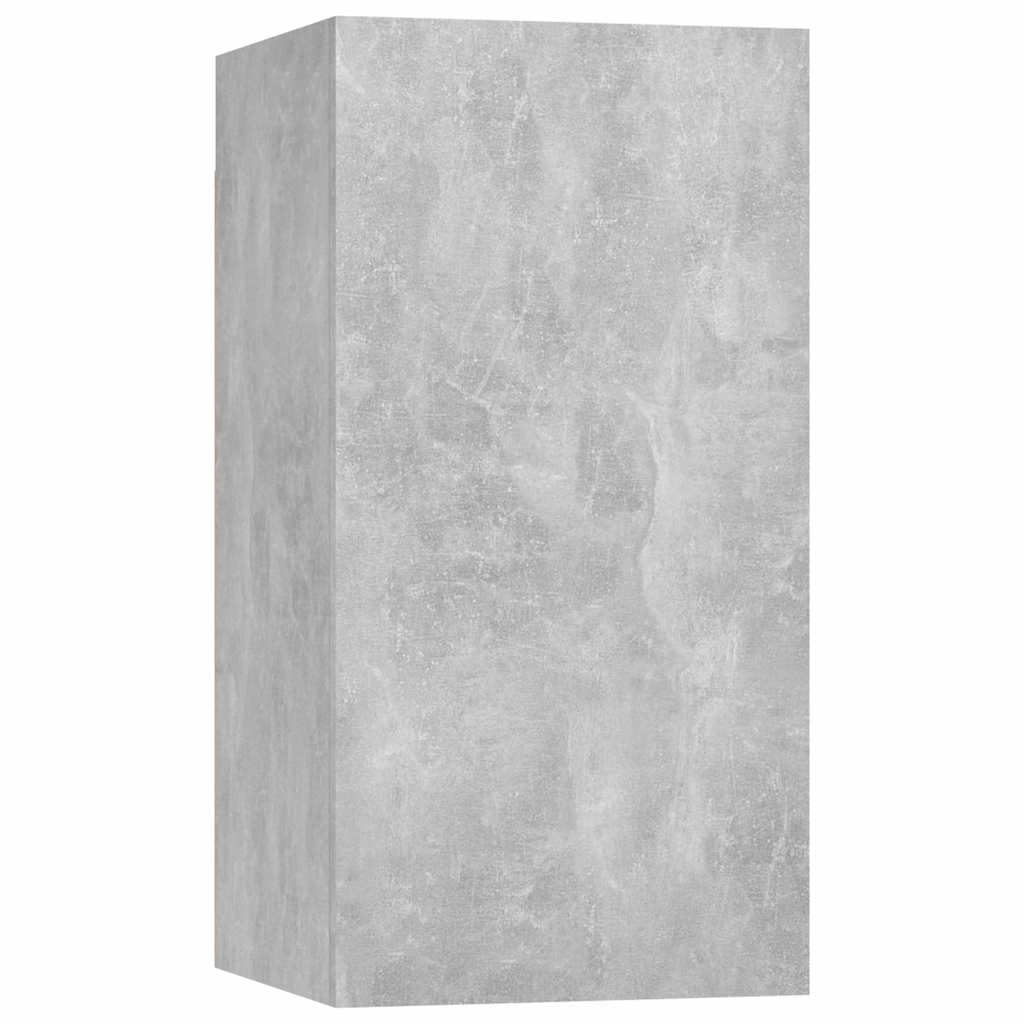 vidaXL 4 Piece TV Cabinet Set Concrete Grey 30,5x30x60 cm Engineered Wood