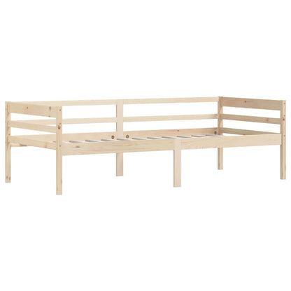 vidaXL Bed Frame | Natural Wood | Solid Pinewood | Single | Durable | Bed Frame