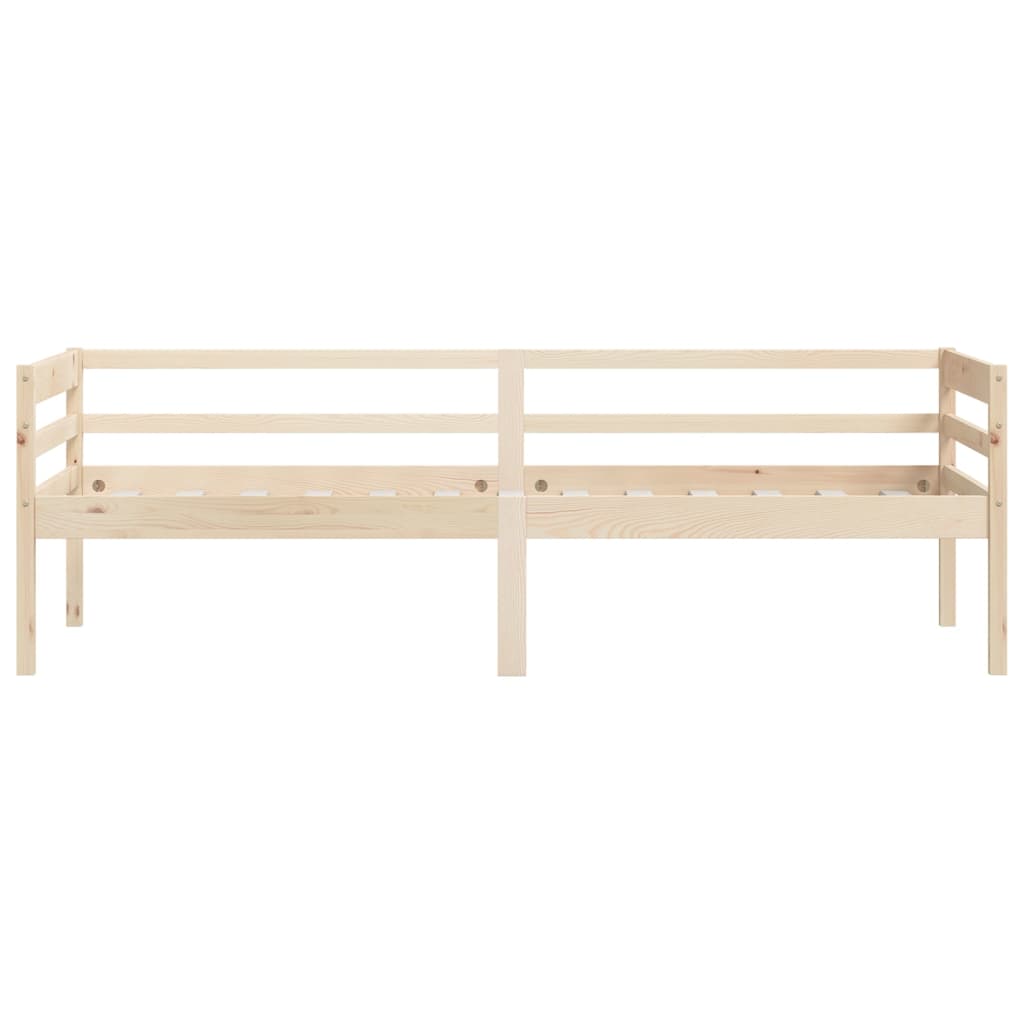 vidaXL Bed Frame | Natural Wood | Solid Pinewood | Single | Durable | Bed Frame
