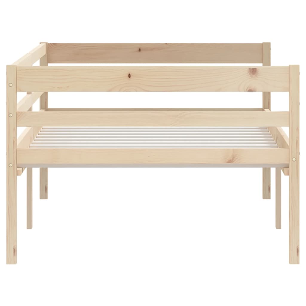 vidaXL Bed Frame | Natural Wood | Solid Pinewood | Single | Durable | Bed Frame