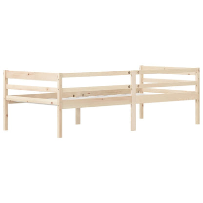 vidaXL Bed Frame | Natural Wood | Solid Pinewood | Single | Durable | Bed Frame