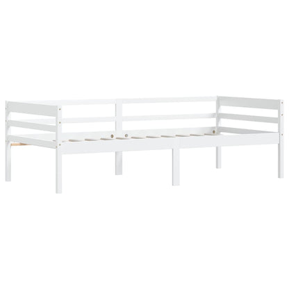 vidaXL Bed Frame | White | Solid pinewood | Single | Durable | Bed Frame