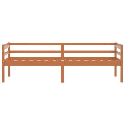 vidaXL Bed Frame | Honey Brown | Solid pine | Single | Tough | Bed Frame