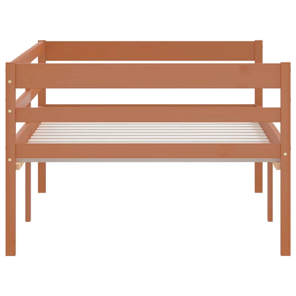 vidaXL Bed Frame | Honey Brown | Solid pine | Single | Tough | Bed Frame