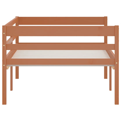 vidaXL Bed Frame | Honey Brown | Solid pine | Single | Tough | Bed Frame