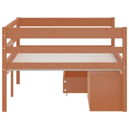 vidaXL Bed Frame | Honey brown | Solid pine wood | Single | Bed Frame