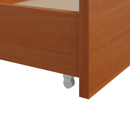 vidaXL Bed Frame | Honey brown | Solid pine wood | Single | Bed Frame