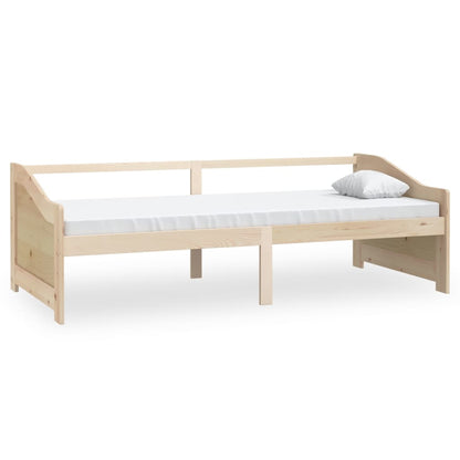 vidaXL Day Bed | Natural Pine | Solid pinewood | 90x200 cm