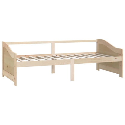 vidaXL Day Bed | Natural Pine | Solid pinewood | 90x200 cm