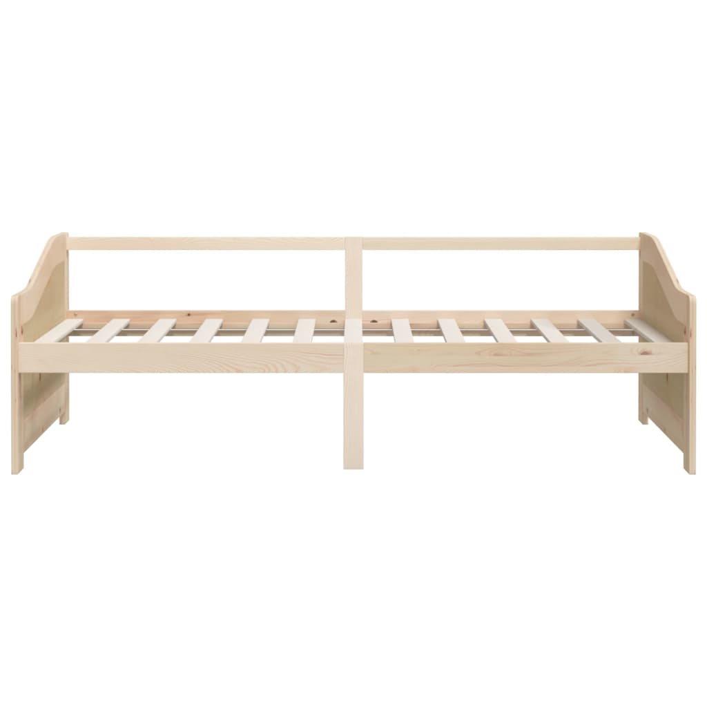 vidaXL Day Bed | Natural Pine | Solid pinewood | 90x200 cm