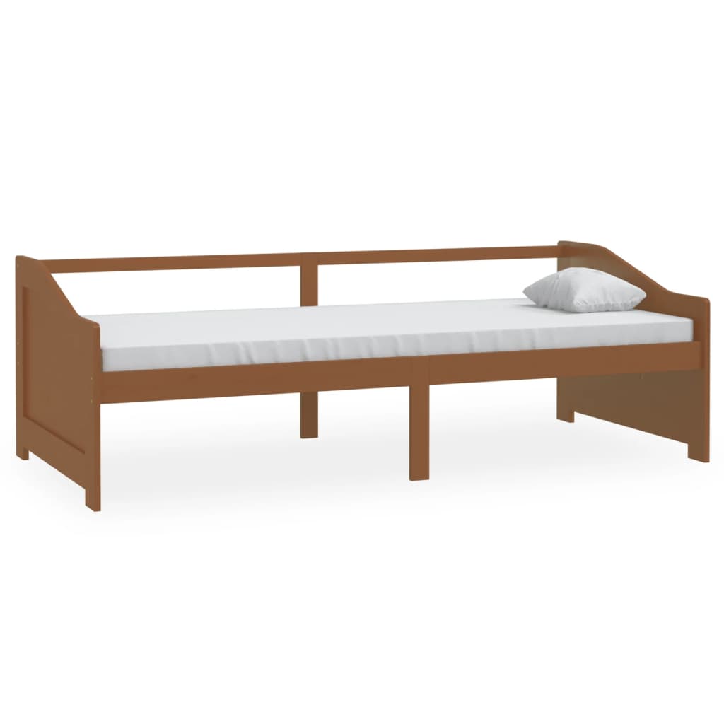 vidaXL Day Bed | Honey brown | Solid pinewood | 3-Seater