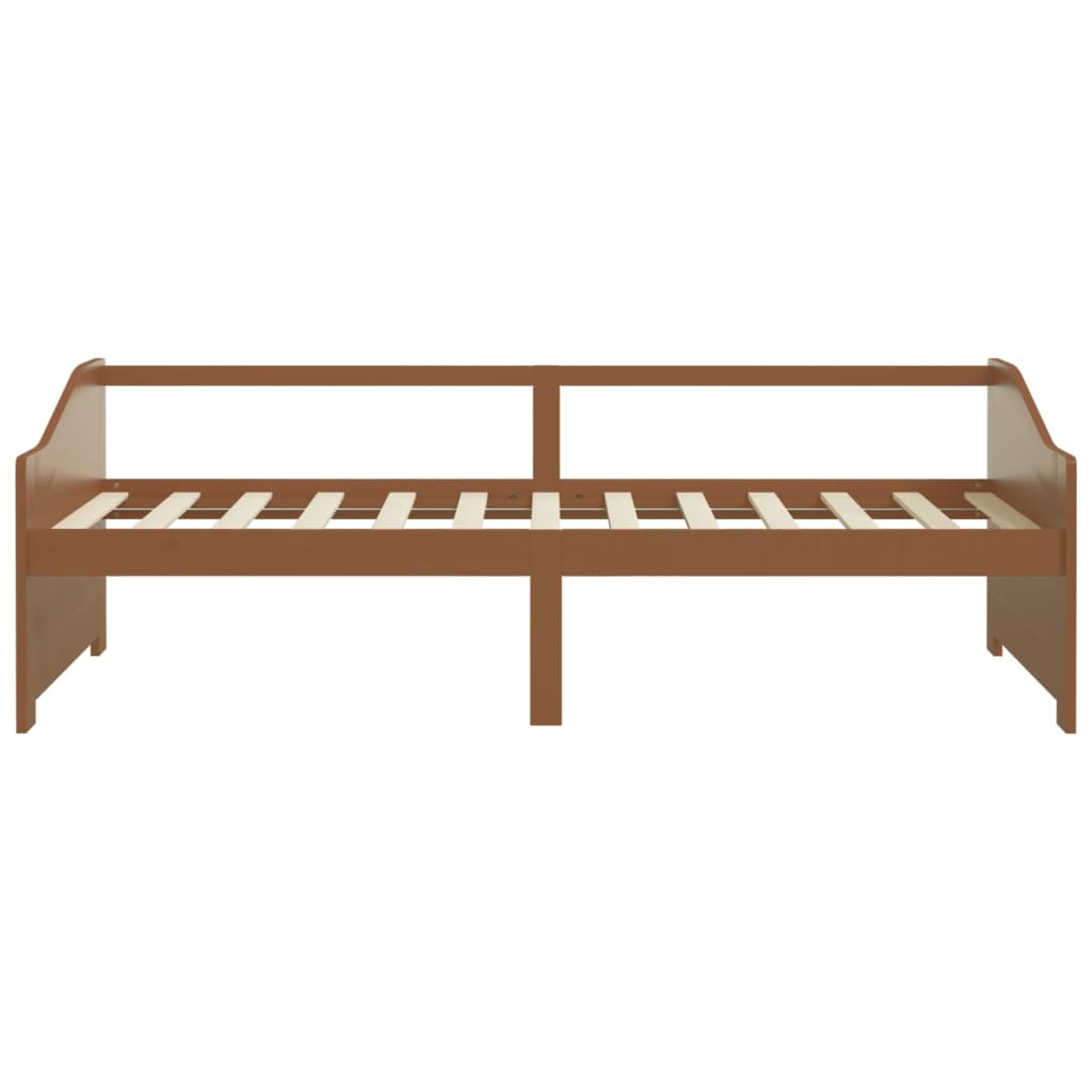 vidaXL Day Bed | Honey brown | Solid pinewood | 3-Seater