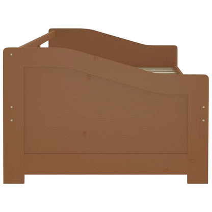 vidaXL Day Bed | Honey brown | Solid pinewood | 3-Seater