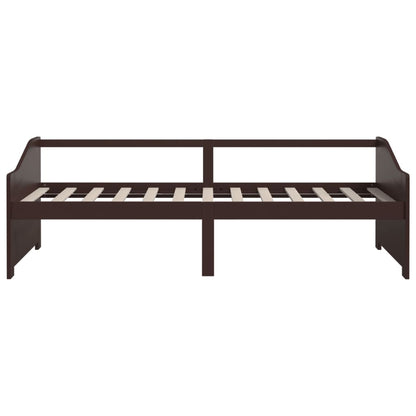 vidaXL 3-Seater Day Bed without Mattress Dark Brown 90x200cm