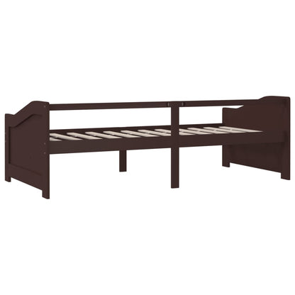 vidaXL 3-Seater Day Bed without Mattress Dark Brown 90x200cm